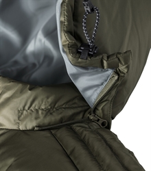Russell-Ladies-Hooded-Nano-Jacket-R-440F-Dark-Olive-Detail Hood