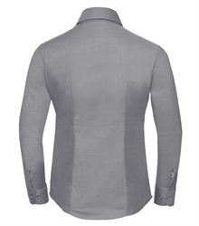 Russell-Ladies-Long-Sleeve-Classic-Oxford-Shirt-932F-silver-back