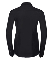 Russell-Ladies-Long-Sleeve-Fitted-Ultimate-Stretch-Shirt-960F-black-back