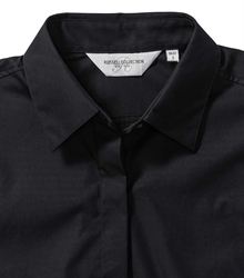 Russell-Ladies-Long-Sleeve-Fitted-Ultimate-Stretch-Shirt-960F-black-detail