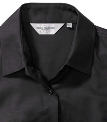 Russell-Ladies-Short-Sleeve-Classic-Oxford-Shirt-933F-black-detail