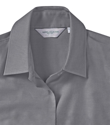 Russell-Ladies-Short-Sleeve-Classic-Oxford-Shirt-933F-silver-detail