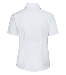 Russell-Ladies-Short-Sleeve-Classic-Oxford-Shirt-933F-white-back