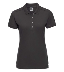 Russell-Ladies-Stretch-Polo-566F-black-bueste-front