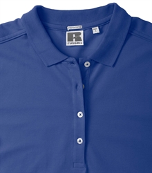 Russell-Ladies-Stretch-Polo-566F-bright-royal-bueste-detail