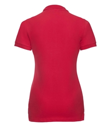 Russell-Ladies-Stretch-Polo-566F-classic-red-back