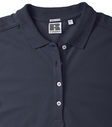 Russell-Ladies-Stretch-Polo-566F-french-navy-bueste-detail