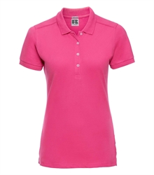 Russell-Ladies-Stretch-Polo-566F-fuchsia-bueste-front