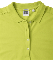 Russell-Ladies-Stretch-Polo-566F-lime-bueste-detail