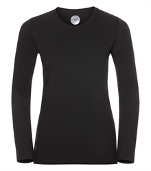 Russell-Ladies-long-sleeve-HD-T-167F-black-front