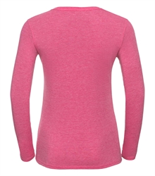 Russell-Ladies-long-sleeve-HD-T-167F-pink-marl-back