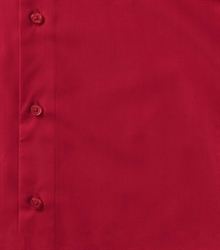 Russell-Mens-Cap-Sleeve-Fitted-Polycotton-Poplin-Shirt-925M-classic-red-detail-1