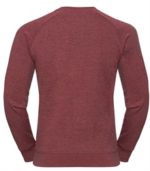 Russell-Mens-HD-Raglan-Sweat-280M-maroon-marl-back