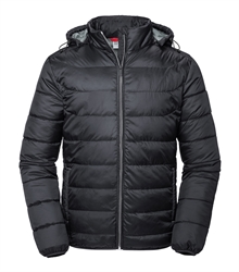 Russell-Mens-Hooded-Nano-Jacket-R-440M-Black-Front