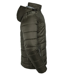 Russell-Mens-Hooded-Nano-Jacket-R-440M-Dark-Olive-side