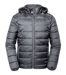 Russell-Mens-Hooded-Nano-Jacket-R-440M-Iron-Grey-Front