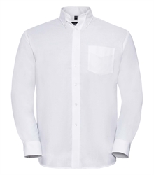 Russell-Mens-Long-Sleeve-Classic-Oxford-Shirt-932M-white-front