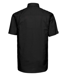Russell-Mens-Oxford-Short-Sleeve-Classic-Oxford-Shirt-933M-black-back