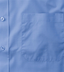 Russell-Mens-Short-Sleeve-Classic-Polycotton-Poplin-Shirt-935M-Corporate-blue-detail-1