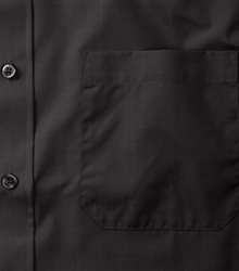 Russell-Mens-Short-Sleeve-Classic-Polycotton-Poplin-Shirt-935M-black-detail-1
