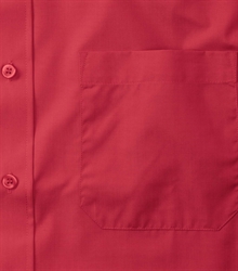 Russell-Mens-Short-Sleeve-Classic-Polycotton-Poplin-Shirt-935M-classic-red-detail-1