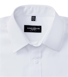 Russell-Mens-Short-Sleeve-Classic-Polycotton-Poplin-Shirt-935M-white-detail