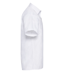 Russell-Mens-Short-Sleeve-Classic-Polycotton-Poplin-Shirt-935M-white-side