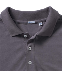 Russell-Mens-Stretch-Polo-566M-convoy-grey-detail