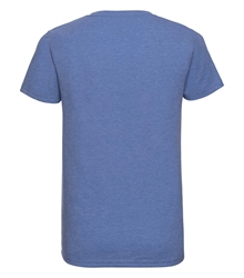 Russell-Mens-v-neck-HD-T-166M-blue-marl-back