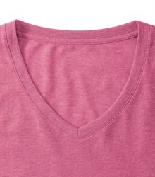 Russell-Mens-v-neck-HD-T-166M-pink-marl-detail