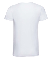 Russell-Mens-v-neck-HD-T-166M-white-back