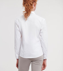 Russell_Ladies-Long-Sleeve-Polycotton-Easy-Care-Poplin-Shirt_934F_0R934F030_Model_back