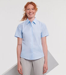 Russell_Ladies-Short-Sleeve-Easy-Care-Oxford-Shirt_933F_0R933F0OD_Model_full