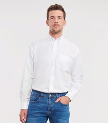 Russell_Mens-Long-Sleeve-Easy-Care-Oxford-Shirt_932M_0R932M030_Model_full