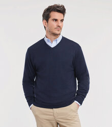 Russell_Mens-Vneck-Pullover_710M_0R710M0FN_Model_full