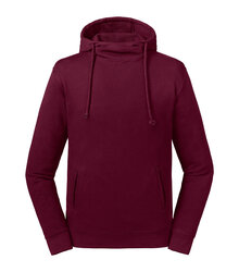 Russell_Pure-Organic-High-Collar-Hooded-Sweat_209M_0R209M0_Burgundy_Front
