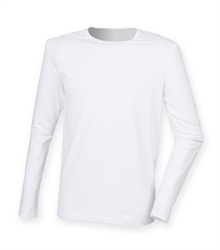Skinni-Fit-mens-feel-good-stretch-long-sleeve-t-shirt-SF124-WHITE-TORSO-FRONTSIDE