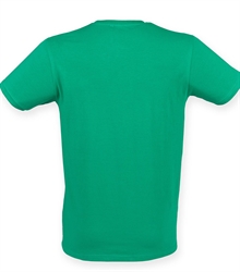 Skinni-Fit-mens-feel-good-stretch-t-shirt-SF121-GREEN-TORSO-BACK