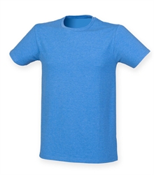 Skinni-Fit-mens-feel-good-stretch-t-shirt-SF121-HEATHERBLUE-TORSO-FRONTSIDE