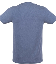 Skinni-Fit-mens-feel-good-stretch-t-shirt-SF121-HEATHERNAVY-TORSO-BACK