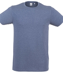 Skinni-Fit-mens-feel-good-stretch-t-shirt-SF121-HEATHERNAVY-TORSO-FRONT