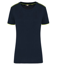 WK-Designed-to-Work_Ladies-Short-Sleeved-Day-To-Day-T-shirt_WK3021_NAVY-FLUORESCENTYELLOW