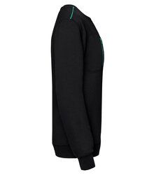 WK-Designed-to-Work_Unisex-Day-To-Day-Contrasting-Zip-Pocket-Sweat_WK403-S_BLACK-KELLYGREEN
