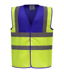 Yoko_Hi-Vis-2-Band---Braces-Waistcoat_HVW100_Hi-Vis-Yellow_Royal-Blue_Front