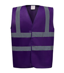 Yoko_Hi-Vis-2-Band---Braces-Waistcoat_HVW100_Purple_Front