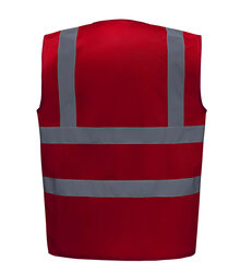 Yoko_Hi-Vis-2-Band---Braces-Waistcoat_HVW100_Red_Rear