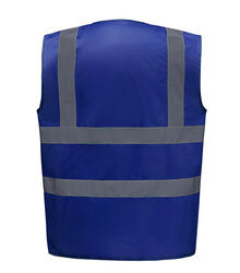 Yoko_Hi-Vis-2-Band---Braces-Waistcoat_HVW100_Royal-Blue_Rear